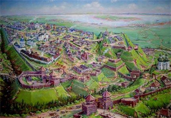 Image - Chernihiv during the medieval times of Kyivan Rus' (model).